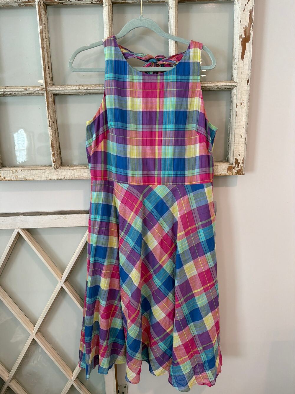 NWT Nordstroms 1901 size 14 plaid fit & flare midi dress